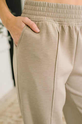 Zenana Every Second, Every Hour Jogger Bottoms in Ash Mocha