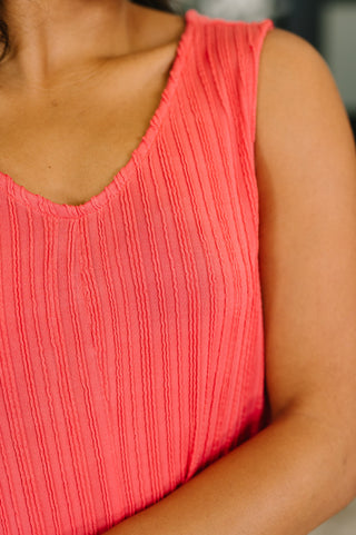 Dear Scarlett Everything She Wants Sleeveless Maxi Dress in Coral
