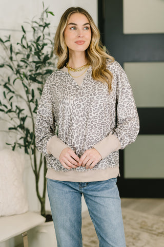 One Eleven North Everything You Need Patchwork Crew Neck Pullover