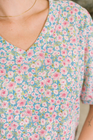 Heimish Everything in My Power Floral Puff Sleeve Blouse