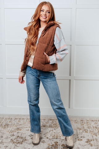One Eleven North Exceptional Thought Striped Patchwork Sweater