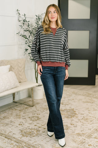 Haptics Exceptionally Cozy Contrast Relaxed Pullover