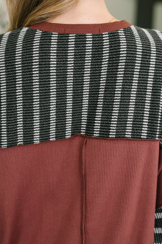 Haptics Exceptionally Cozy Contrast Relaxed Pullover