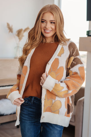 Andree By Unit Lotta Love Knitted Sweater Top in Rust