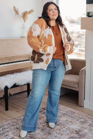 Andree By Unit Lotta Love Knitted Sweater Top in Rust