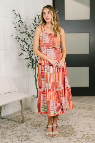 One Eleven North Extra Sentimental Wide Strap Tiered Dress