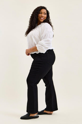 Judy Blue High Waist Tummy Control Black Bootcut Denim Jeans 881184