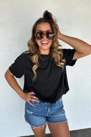 Joey Washed Cotton Boyfriend Tee