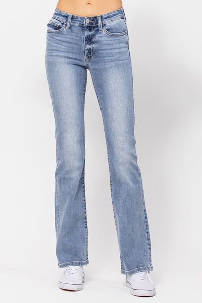 Judy Blue Mid Rise Bootcut Denim 82337-Jeans-Sunshine and Wine Boutique