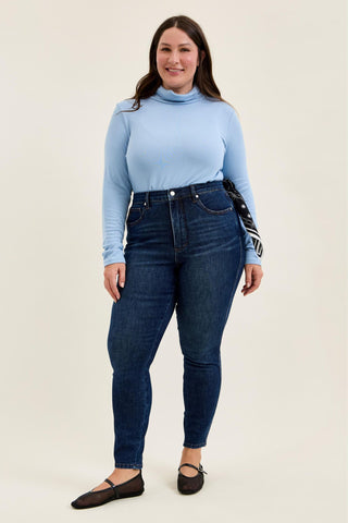 Judy Blue High Waist Tummy Control Sienna Bandana Skinny Denim Jeans 881156