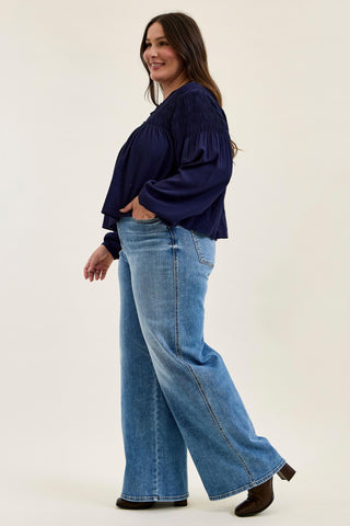 Judy Blue High Waist Column Straight Denim Jeans 82737
