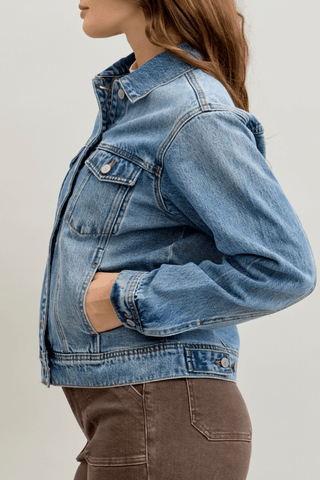 Judy Blue Rigid Magic Boyfriend Denim Jacket 7887
