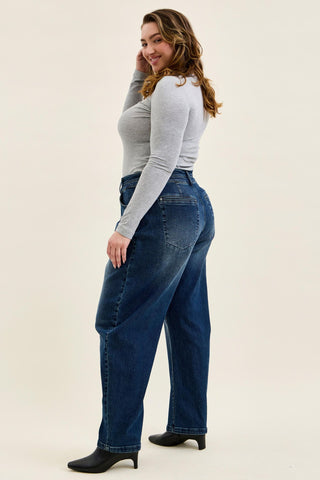 Judy Blue High Waist Double Button Marlow Arc Denim Jeans 881131