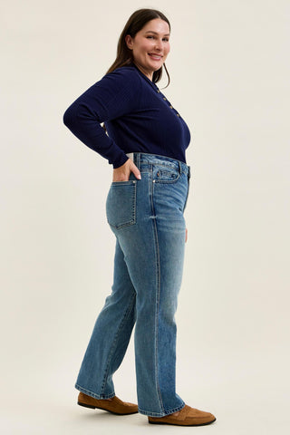 Judy Blue High Waist Kimberly Rigid Magic Straight Denim Jeans 881185