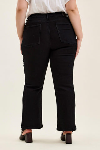 Judy Blue High Waist Tummy Control Black Bootcut Denim Jeans 881184 - Petite