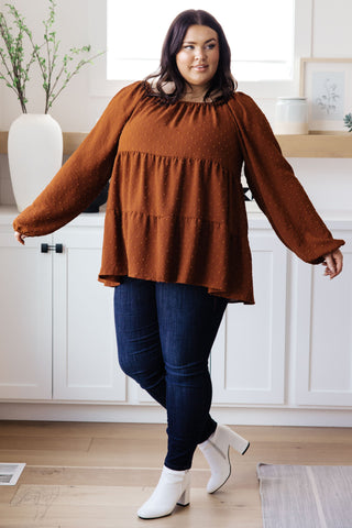 Heimish Falling Into You Tiered Babydoll Top