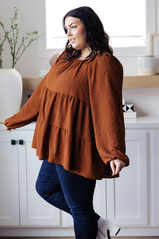 Heimish Falling Into You Tiered Babydoll Top