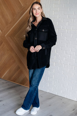 Jodifl Fantastic in Fleece Jacket in Black