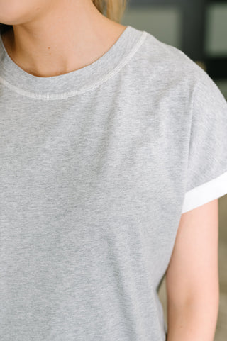 Yelete Feel Alright Two Tone Contrast in Heather Grey