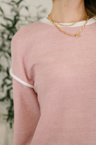 One Eleven North Feeling Restless Textured Drop Shoulder Top