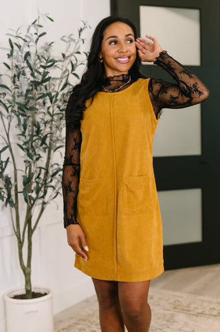 One Eleven North Feeling That Way Corduroy Dress