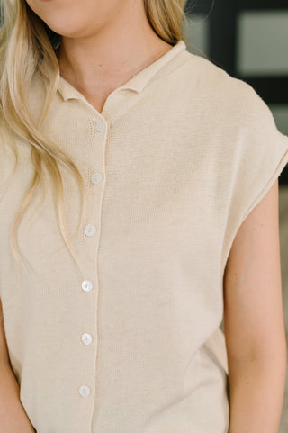 One Eleven North Feminine Intuition Button Down Blouse