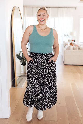 Polagram Fielding Flowers Floral Skirt