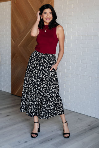 Polagram Fielding Flowers Floral Skirt