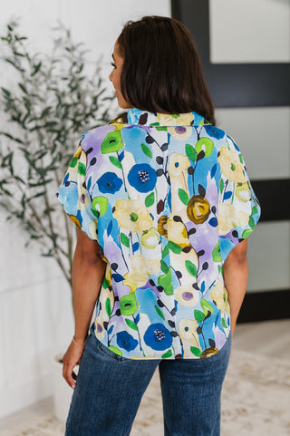 One Eleven North Fielding Questions Floral Top