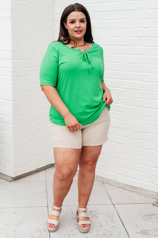 White Birch Fill Your Heart Scoop Neck Top