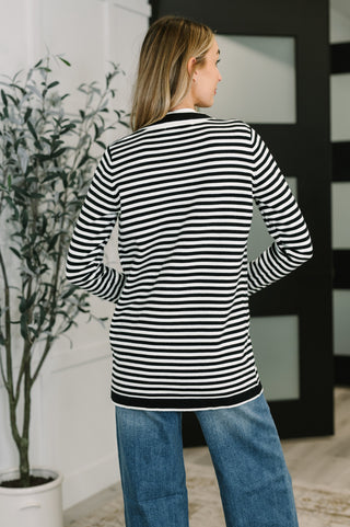 One Eleven North Finagle Your Way Striped Cardigan