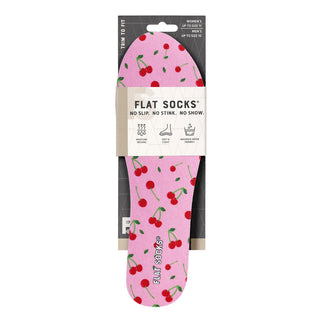 Flat Socks Micro Plush Cherry Darling
