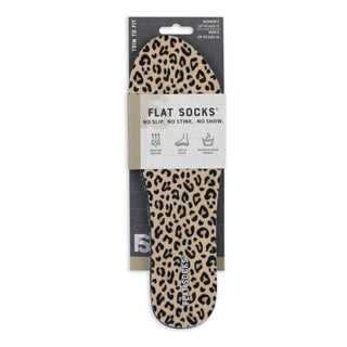Flat Socks Micro Plush Leopard