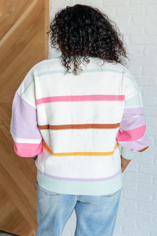 One Eleven North Flawless Features Striped Sweater