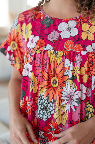 Shopin La Flit About Floral Top in Pink
