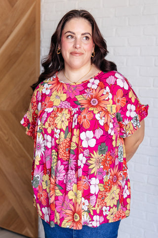 Shopin La Flit About Floral Top in Pink