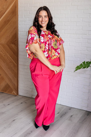Shopin La Flit About Floral Top in Pink