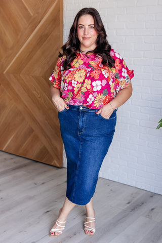 Shopin La Flit About Floral Top in Pink