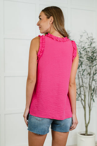 One Eleven North Flourish and Flare Ruffle Detail Tank