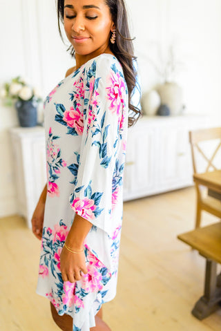 143 Story Forever Smitten Floral One Shoulder Dress