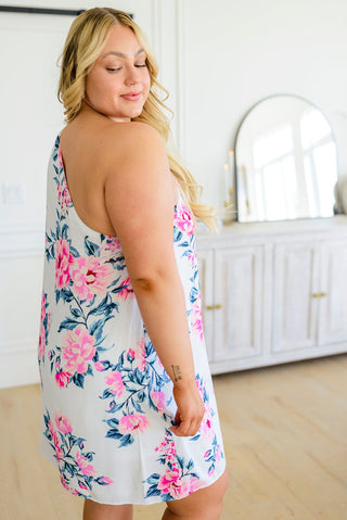 143 Story Forever Smitten Floral One Shoulder Dress