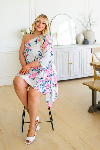 143 Story Forever Smitten Floral One Shoulder Dress