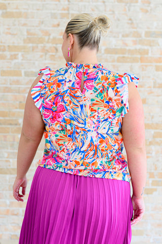 One Eleven North Get Out of Town Ruffle Sleeve Top