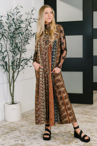 Haptics Going with the Flow Mixed Print Jumpsuit