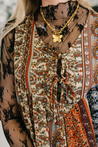 Haptics Going with the Flow Mixed Print Jumpsuit