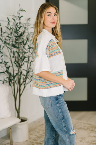 Haptics Good For Me Collared Knit Top