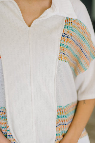 Haptics Good For Me Collared Knit Top