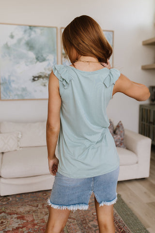 Lovely Melody Good For You Ruffle Detail Tank