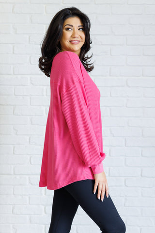 One Eleven North Good Things Are Coming V-Neck Top in Pink