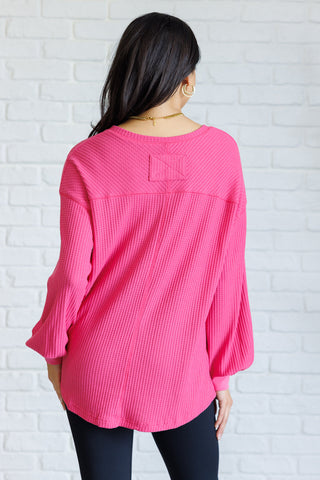 One Eleven North Good Things Are Coming V-Neck Top in Pink